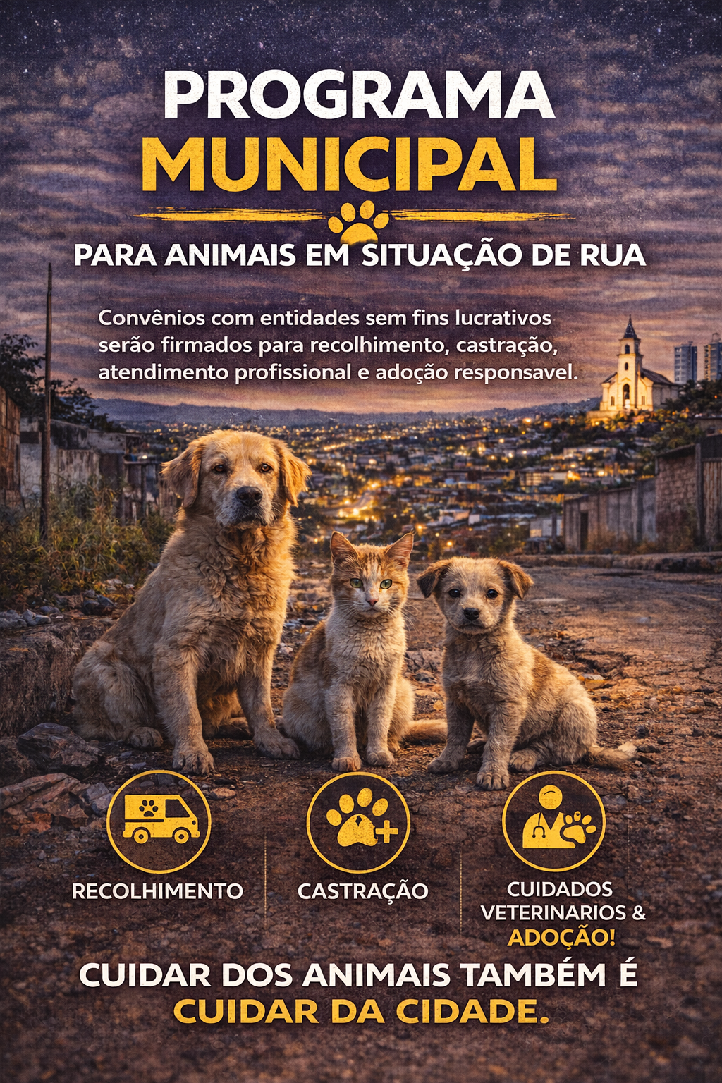 Política Pública para Animais em Situação de Rua - Vereador e professor Valdson José - Formosa Goiás