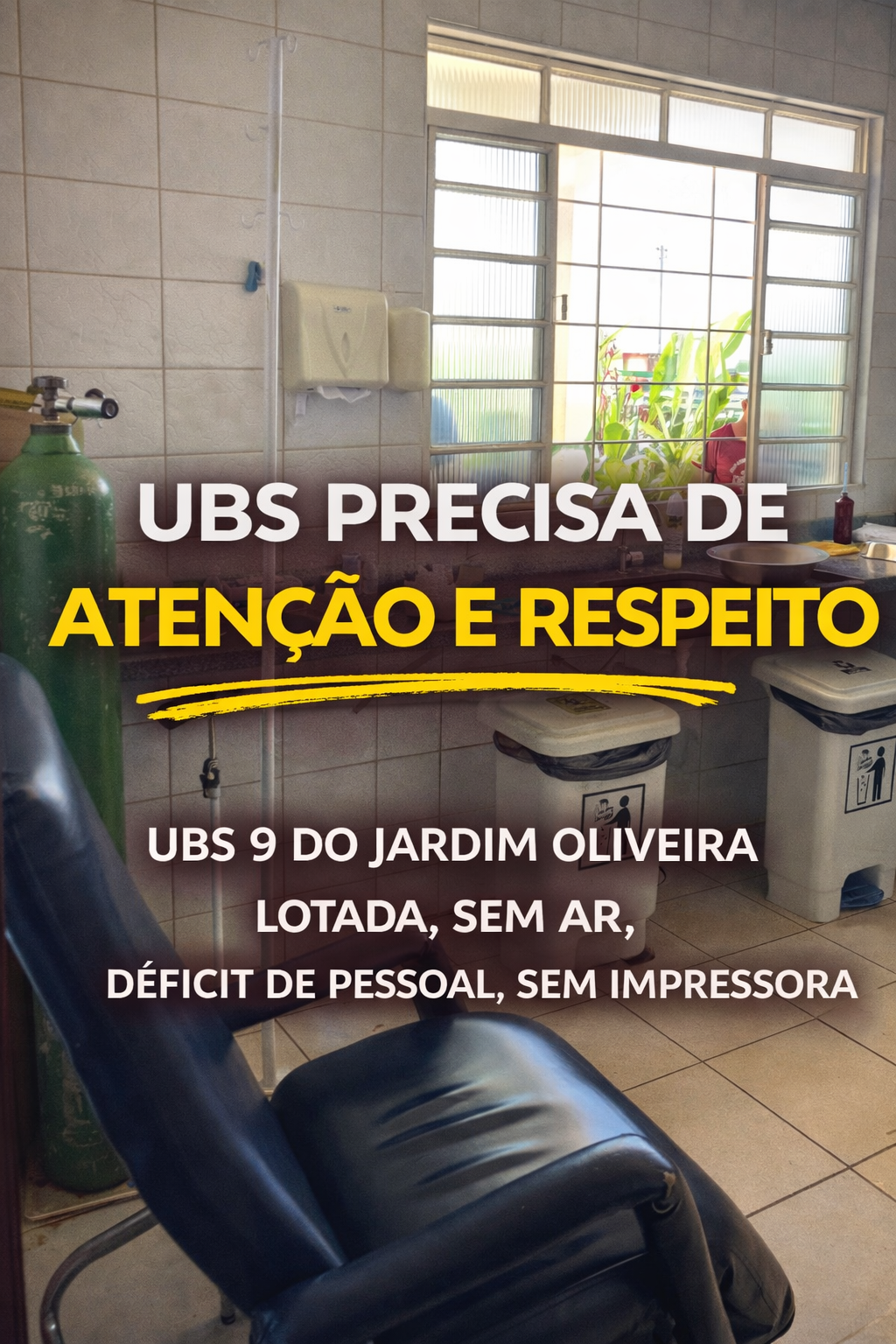 UBS 9 do Jardim Oliveira Precisa de Atenção Urgente | Vereador Valdson José - Formosa Goiás