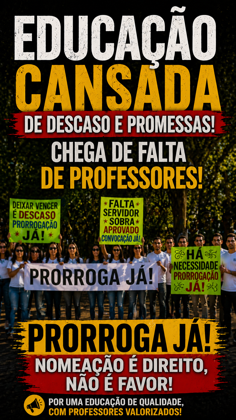 Nomeação urgente para garantir educação de qualidade | Professor e vereador Valdson José